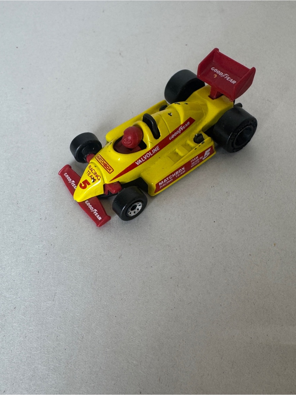 Matchbox Mb65 F1 Indy Racer Yellow Matchbox Racing Team Vintage 1984